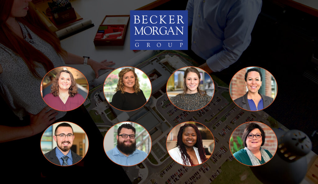 a group of people standing in front of a building
