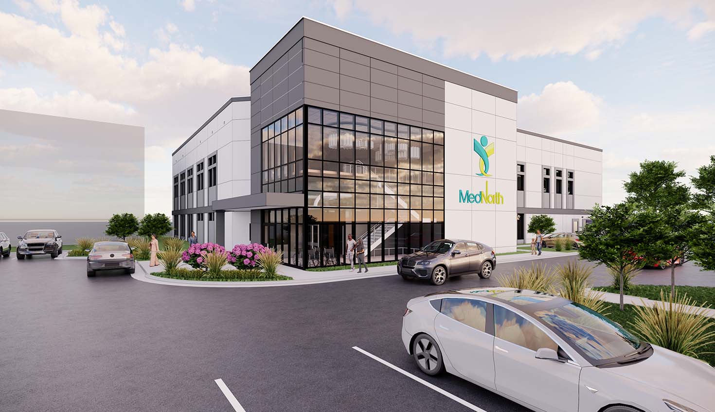 an artist's rendering of the new building