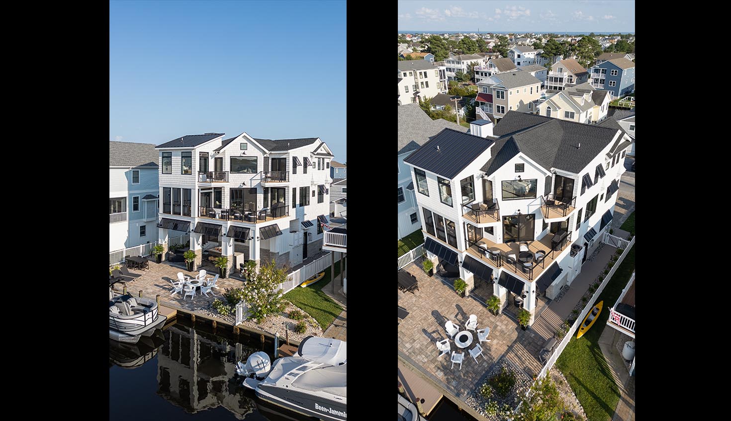 a couple of houses that are next to each other