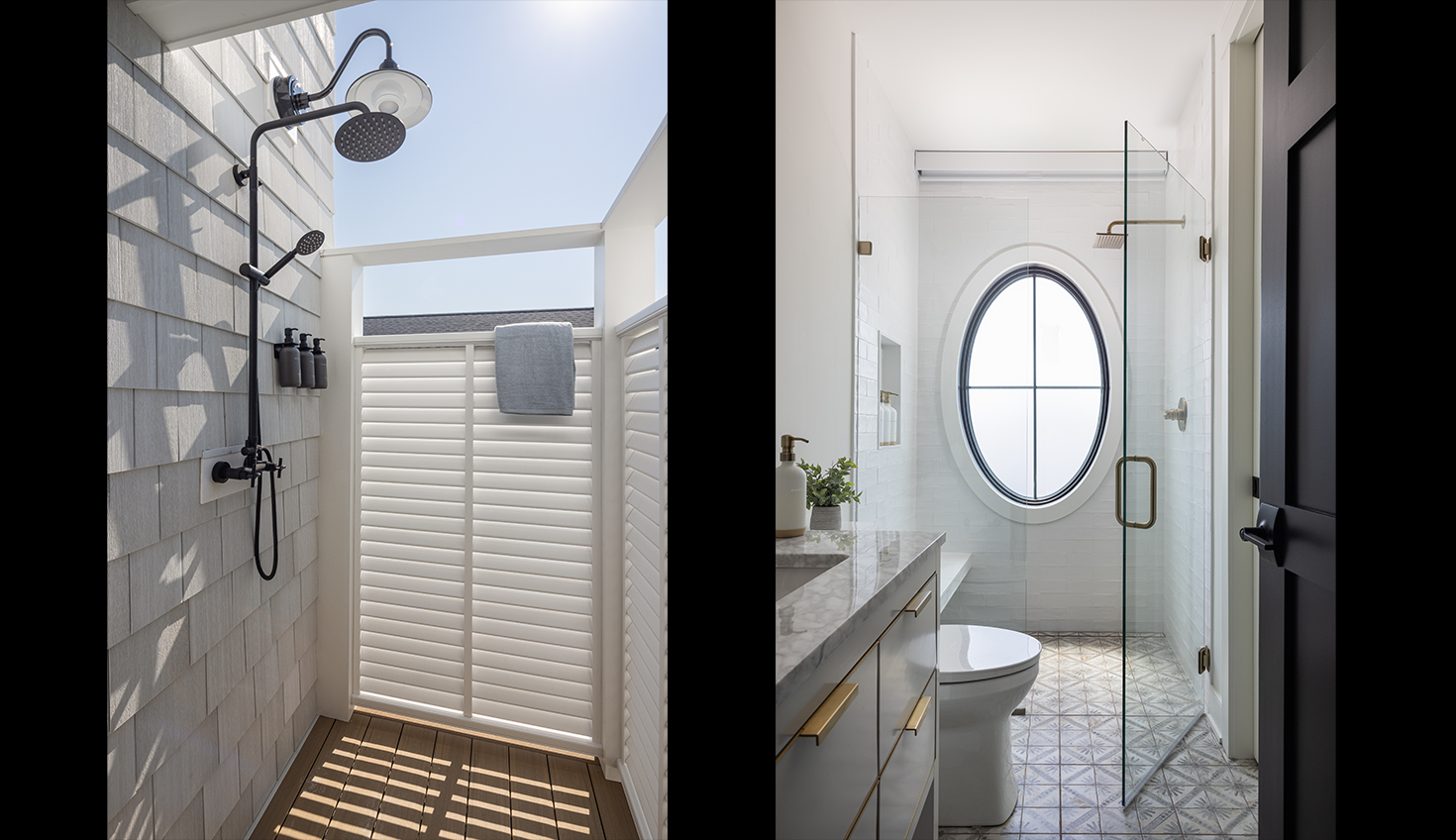 a bathroom with a toilet, shower, and sink