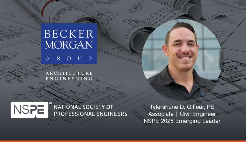 a business card with a picture of a construction engineer