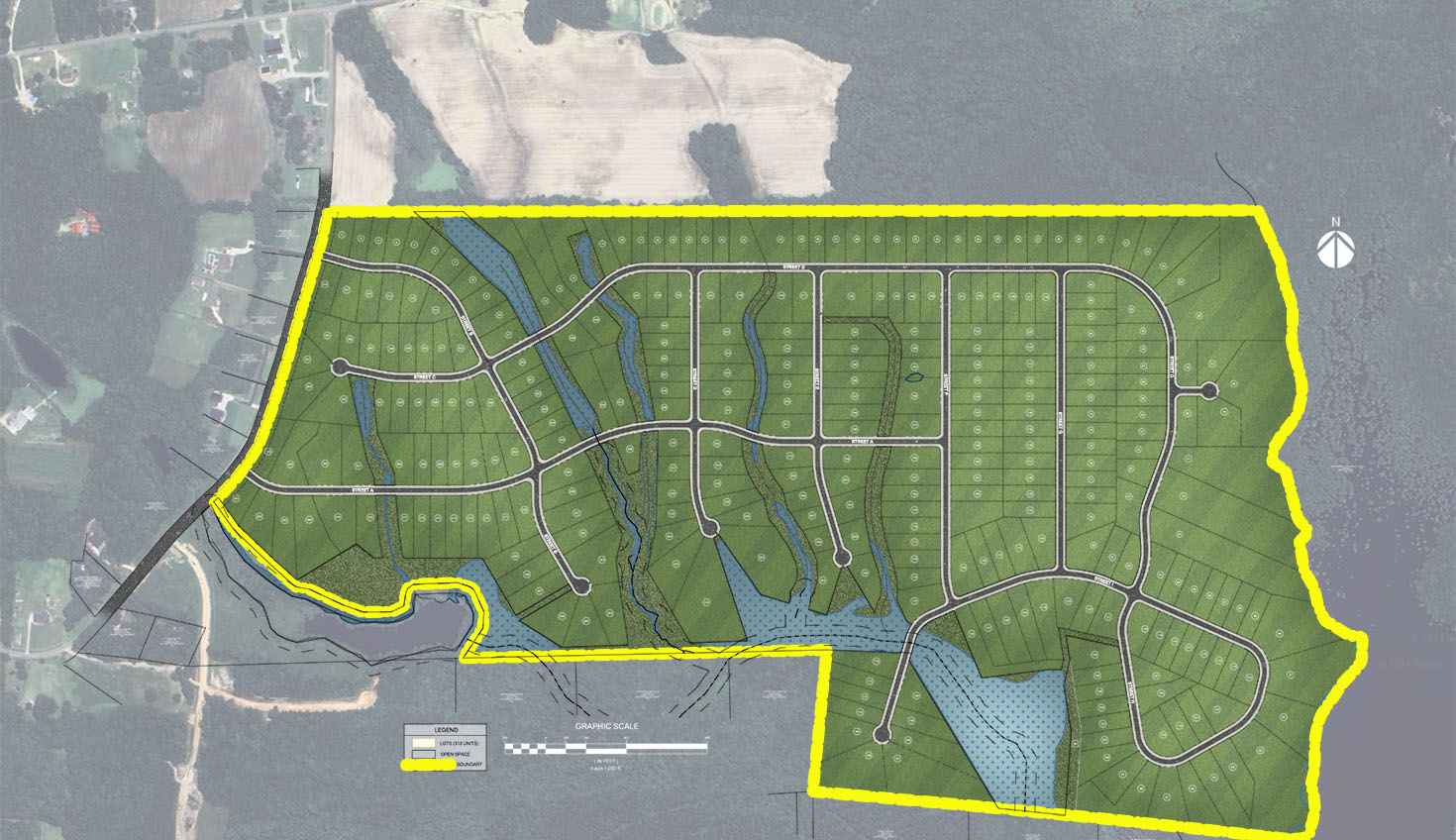 a map of the area